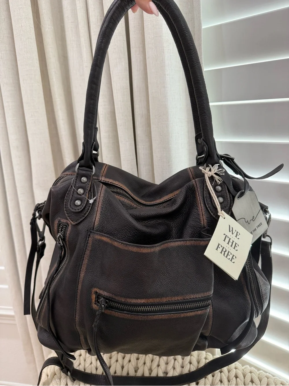 Free People We The Free Emerson Tote Bag Coal